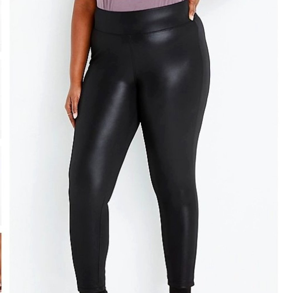 One 5 One Faux Leather Pull On Bodycon Skinny Pant NEW- Sz. 1X